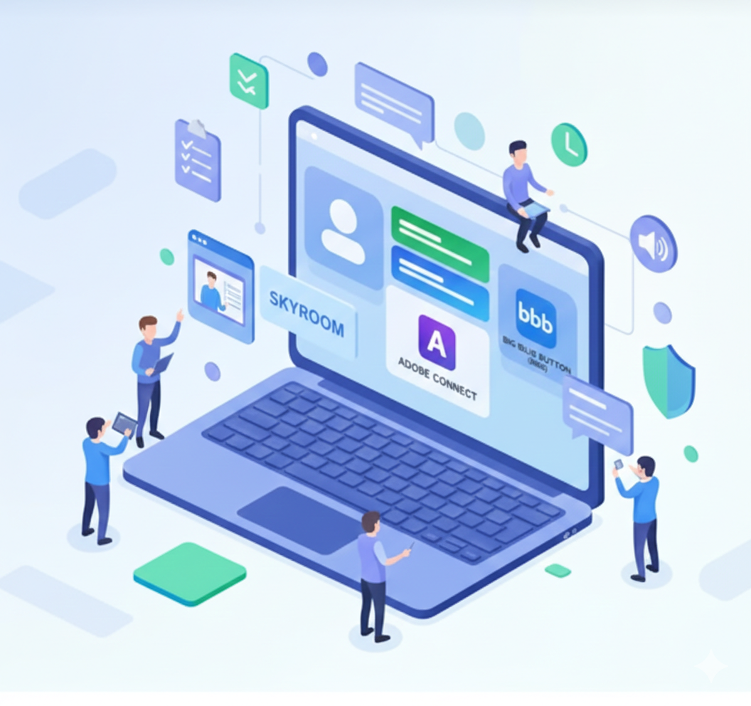 نمای مفهومی سامانه برگزاری کلاس آنلاین